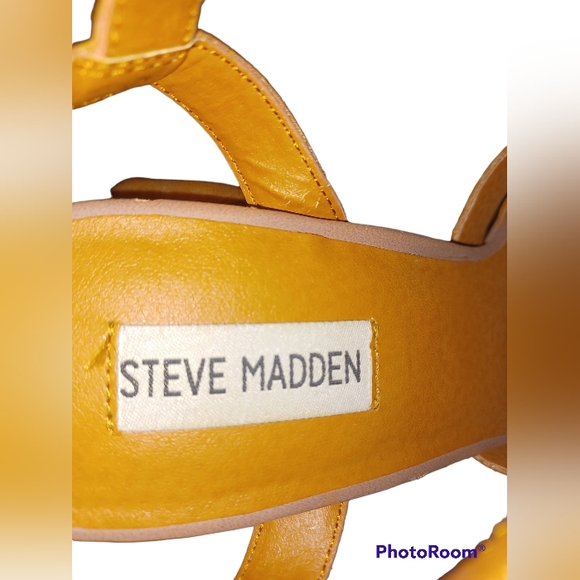 STEVE MADDEN DUSTY ROSE COLORED PLATFORM STYLE HEELS size 8.5 - Picture 4 of 6